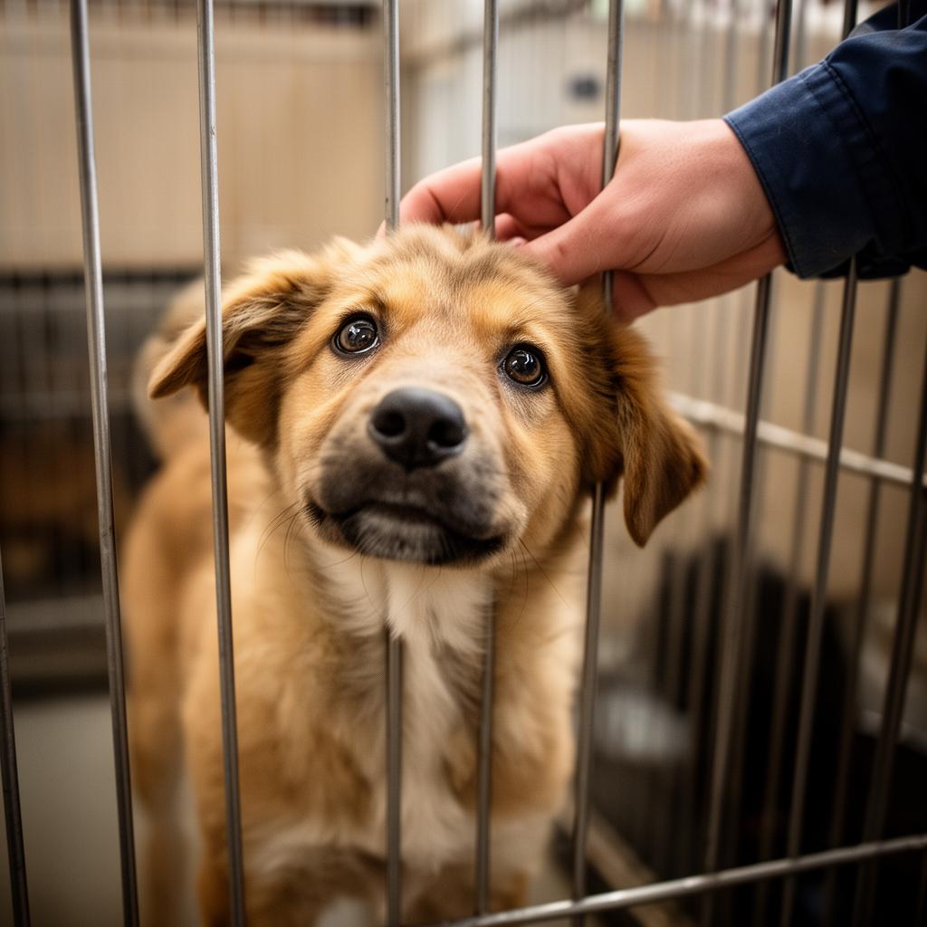 Sheltered pup
